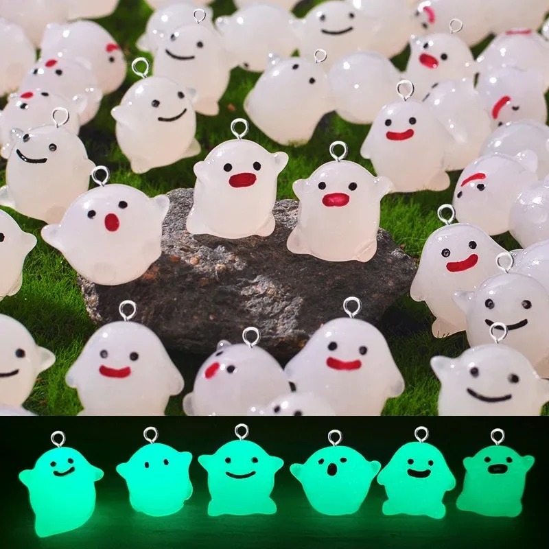 Resin Crafts Diy - Breloques en résine fantôme blanc qui